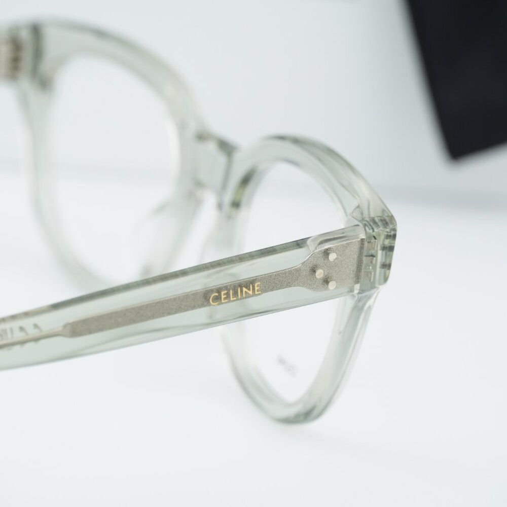 Celine CL50109I 093 Square Eyeglasses - Teal 51mm - Picture 4 of 10